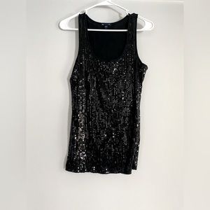 Black Sequin Tank